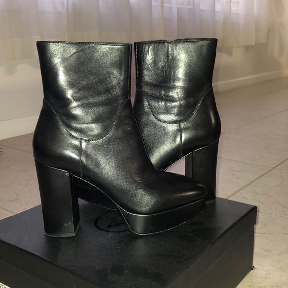 ash amazon leather platform booties